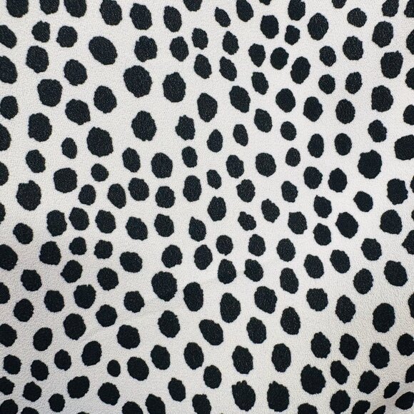 Talbots Black White Sleeveless Sheath Dress Petite Size 12P Polka Dot Bodice - Picture 6 of 12